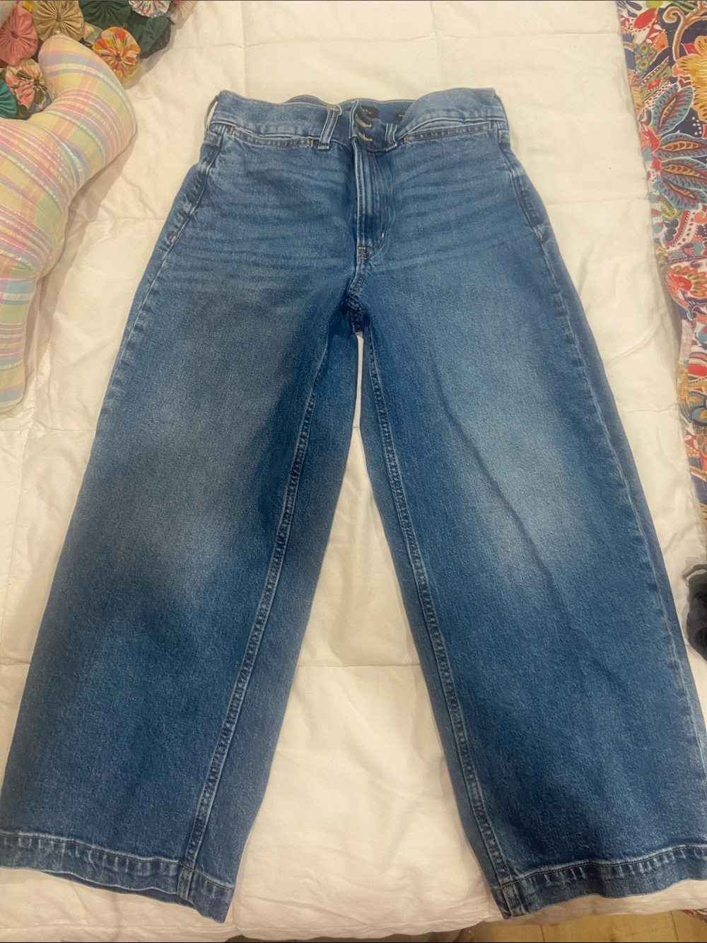 Banana Republic Light Blue High-Rise Wide-Leg Crop Jeans - Picture 2 of 3